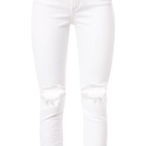 French Connection White Skinny Distressed Jeans